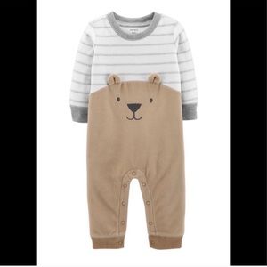 3/$15 CARTER’S Bear Fleece Jumpsuit -3 MOS 🐻
